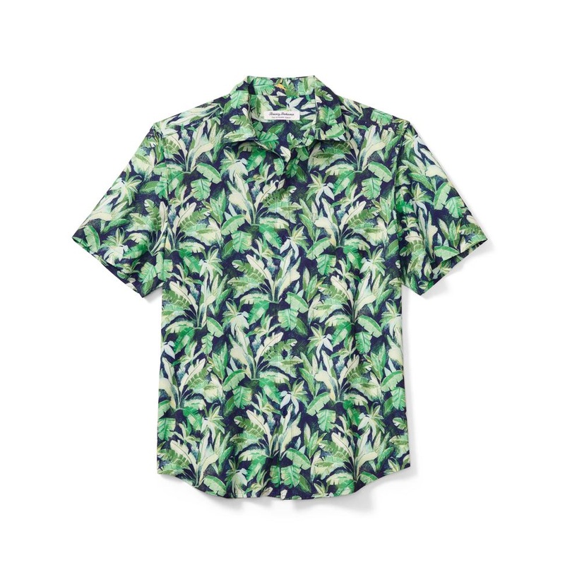 Tommy Bahama Mens Legally Frond Short Sleeve Woven Button Down Shirt