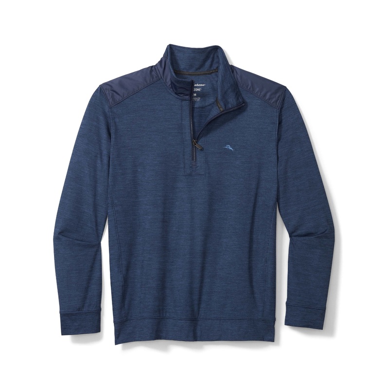 Tommy Bahama Mens New Roger Point Half Zip Sweatshirt