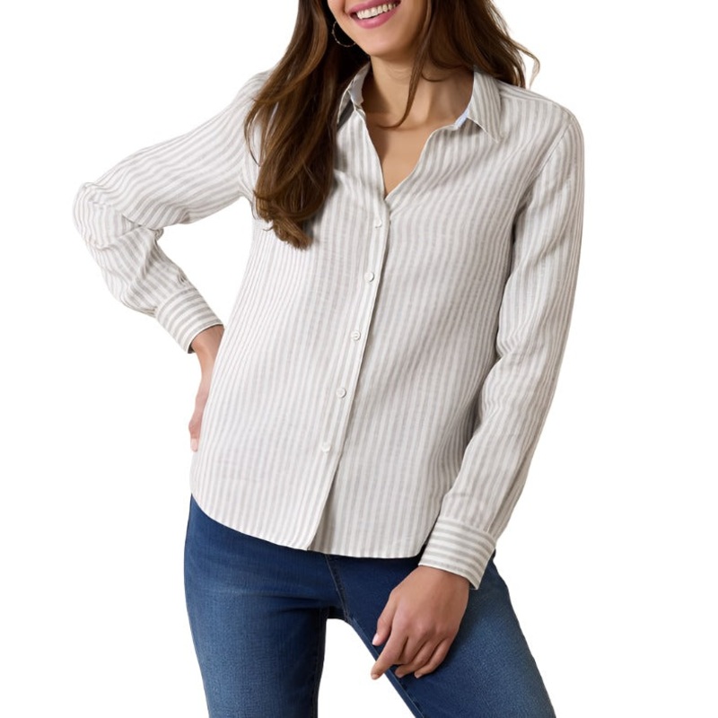 Tommy Bahama Womens Oceana Surf Long Sleeve Button Down Shirt