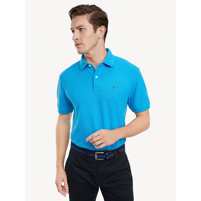 Tommy Hilfiger Mens Classic Fit Essential Solid Short Sleeve Polo Shirt