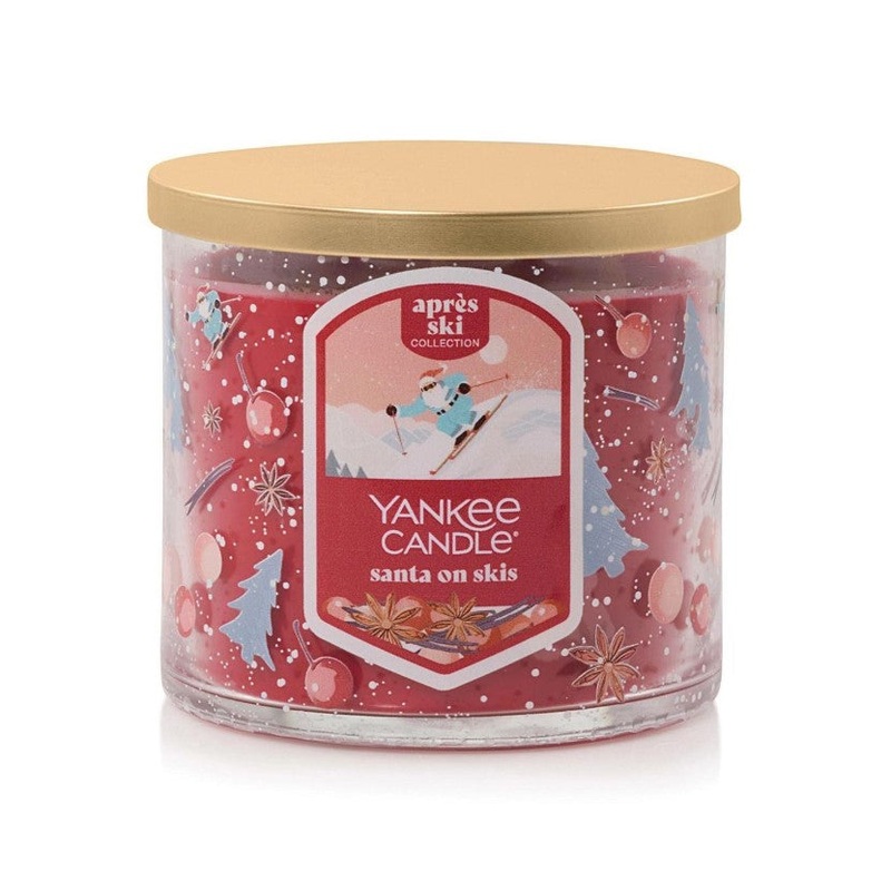 Yankee Candle 3-Wick Candle – Santa On Skis