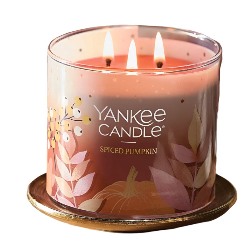 Yankee Candle 3-Wick Candle – Spiced Pumpkin