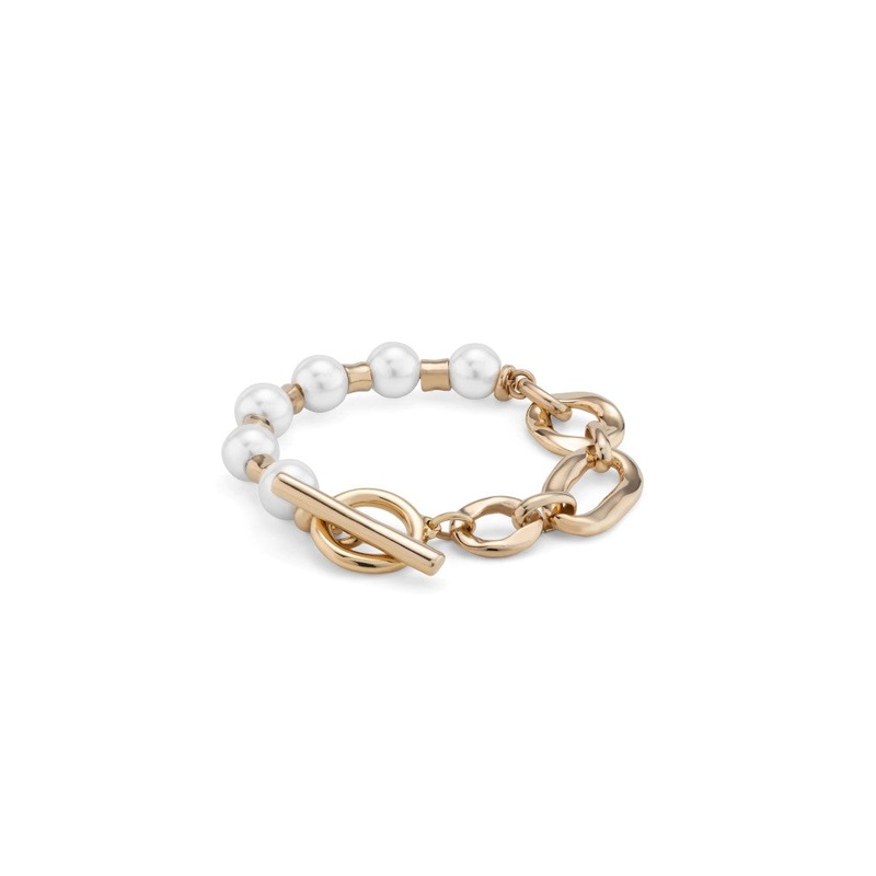 UNOde50 Pearl and Match Gold Plated Bracelet – Large