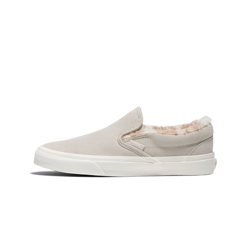 Vans Classic Slip-On Suede and Sherpa Sneakers – Unisex Sizing