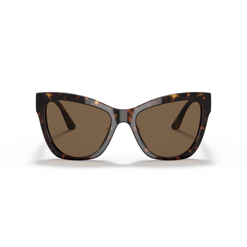 Versace Cat Eye Non-Polarized Sunglasses – Havana/Dark Brown