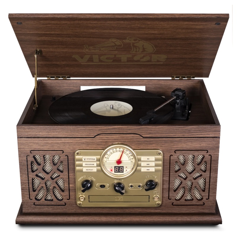 VICTOR State 7-In-1 Three Speed Turntable