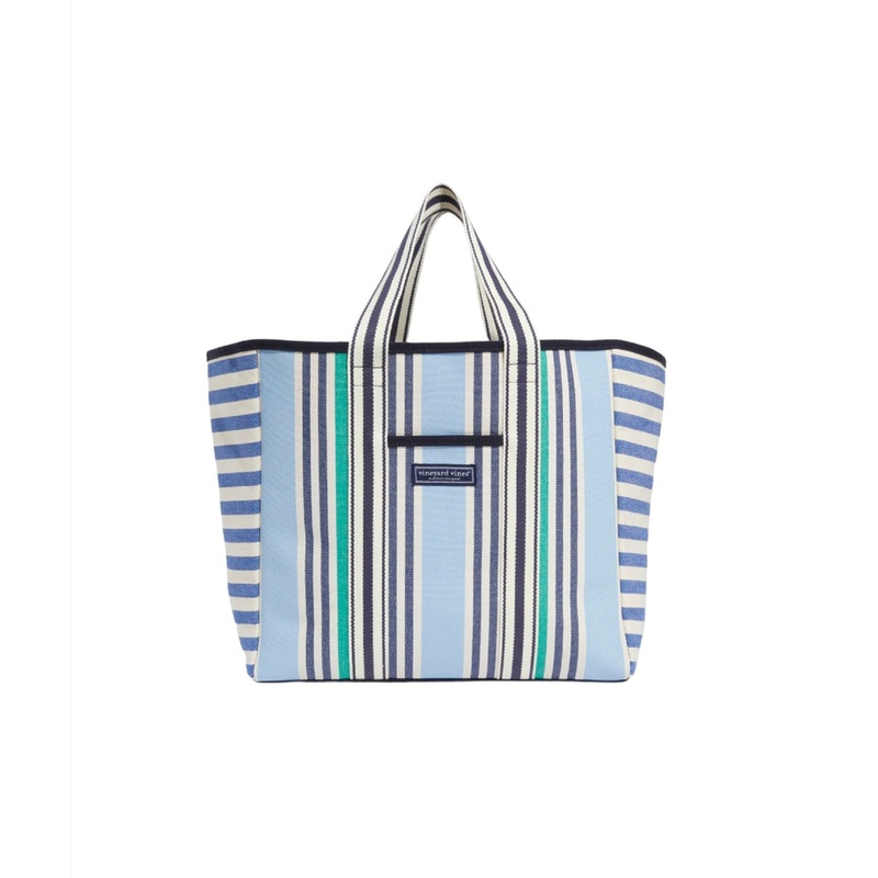 Vineyard Vines Blocked Stripe Tote Handbag