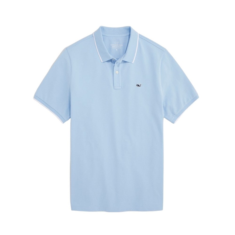 Vineyard Vines Heritage Tipped Pique Short Sleeve Polo Shirt