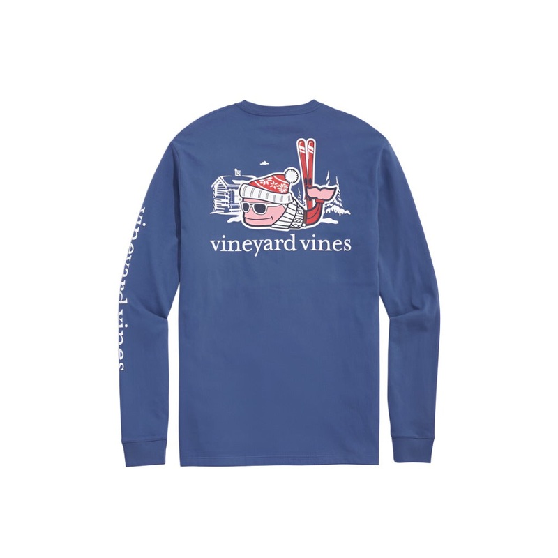 Vineyard Vines Mens Apres Ski Whale Long Sleeve T-Shirt