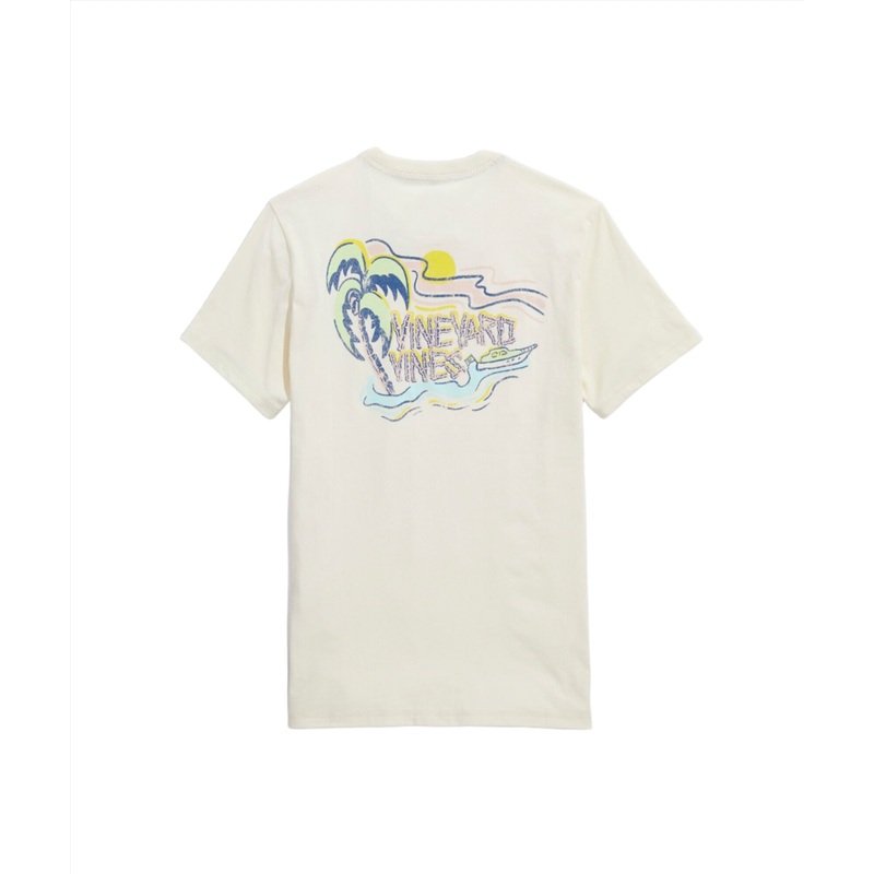 Vineyard Vines Mens Bamboo Vines Dunes Short Sleeve T-Shirt