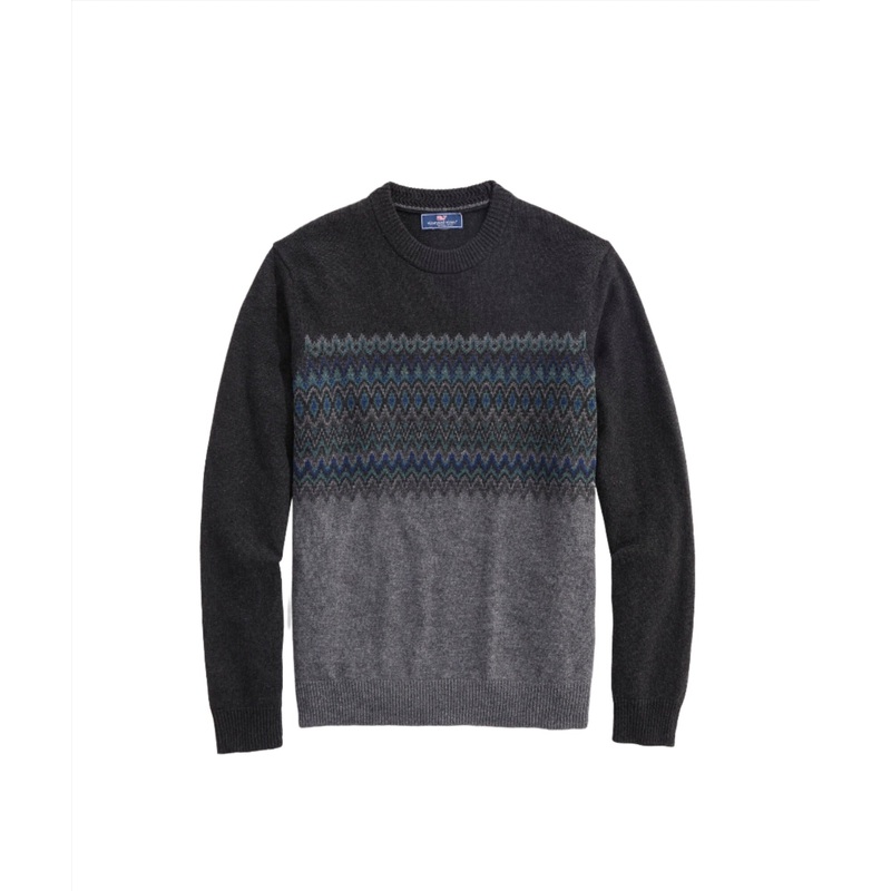 Vineyard Vines Mens Fairisle Crewneck Sweater
