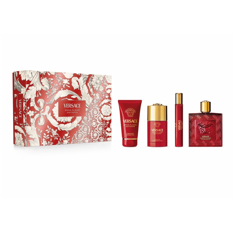 Versace Eros Flame Eau de Parfum 4-Piece Gift Set