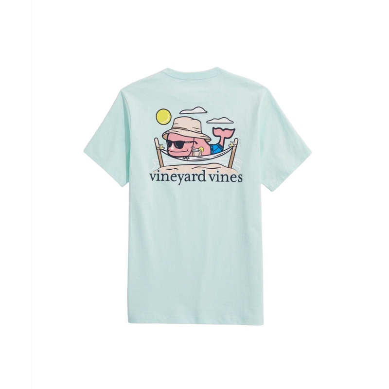 Vineyard Vines Mens Hammock Whale Pocket Short Sleeve T-Shirt