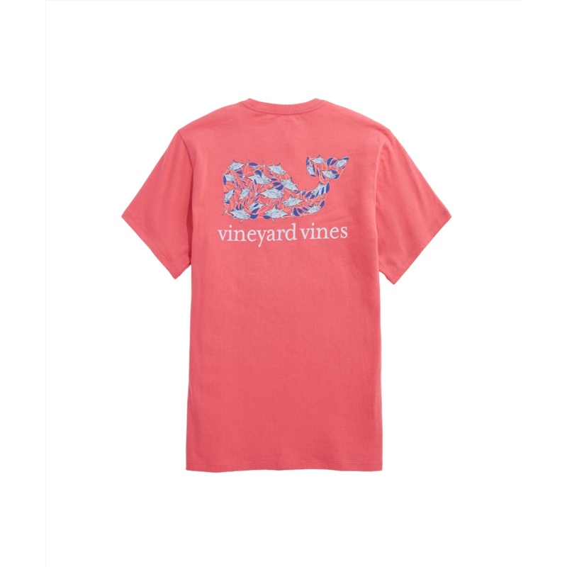 Vineyard Vines Mens Harbour Fish Whale Pocket Short Sleeve T-Shirt