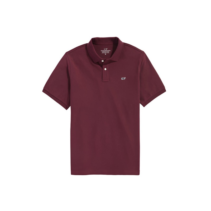Vineyard Vines Mens Heritage Pique Short Sleeve Polo Shirt
