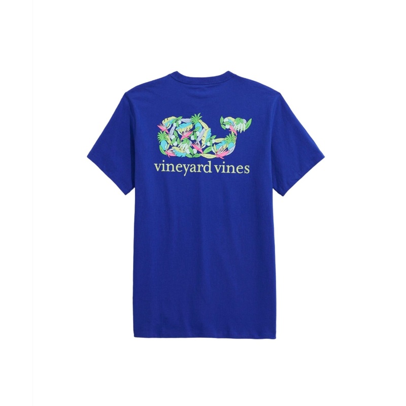 Vineyard Vines Mens La Palmeraie Whale Pocket Short Sleeve T-Shirt