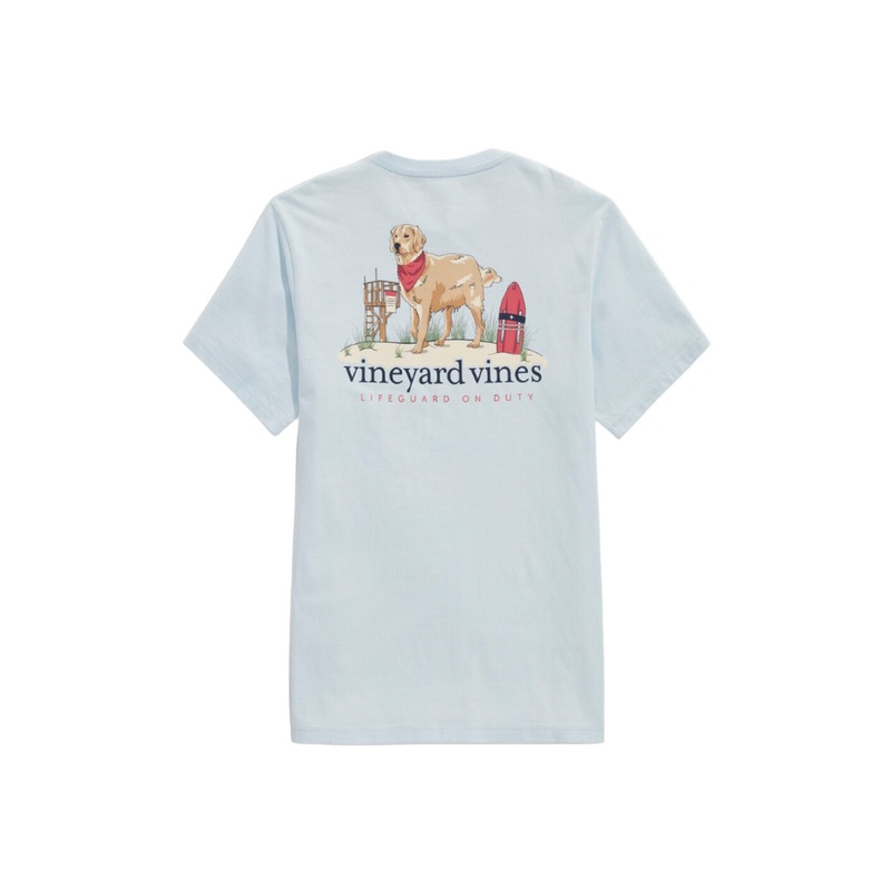 Vineyard Vines Mens Lifeguard On Duty Pocket Short Sleeve T-Shirt