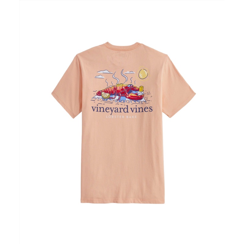 Vineyard Vines Mens Lobster Bake Pocket Short Sleeve T-Shirt