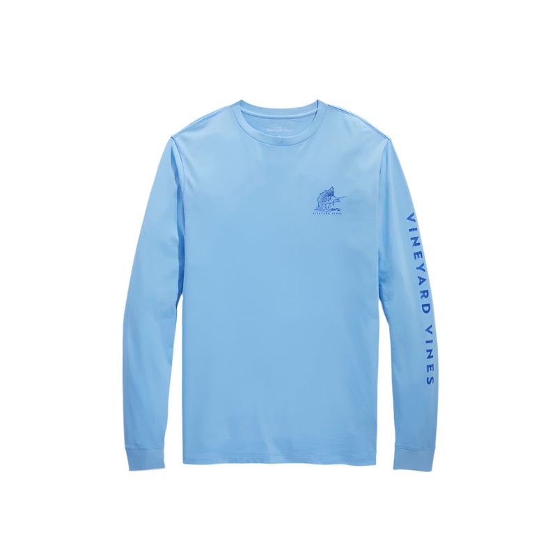 Vineyard Vines Mens Sailfish Flag Long Sleeve T-Shirt