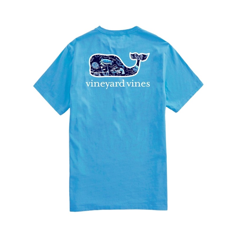 Vineyard Vines Mens Sea Life Whale Short Sleeve Pocket T-Shirt