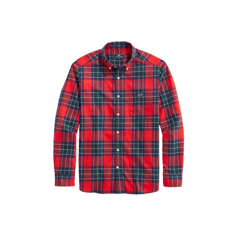 Vineyard Vines Mens Tartan Twill Long Sleeve Shirt