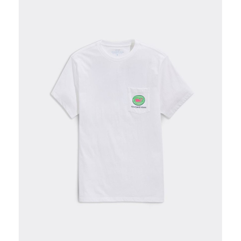 Vineyard Vines Mens Watermelon Whale Short Sleeve T-Shirt