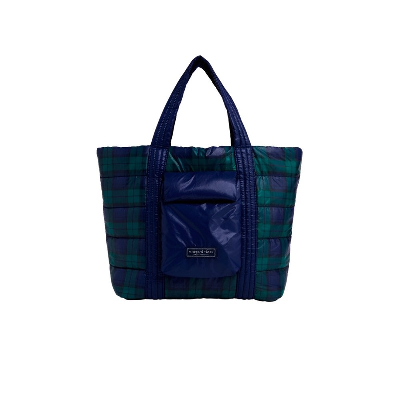 Vineyard Vines Reversible Quilted Puffer Tote Handbag
