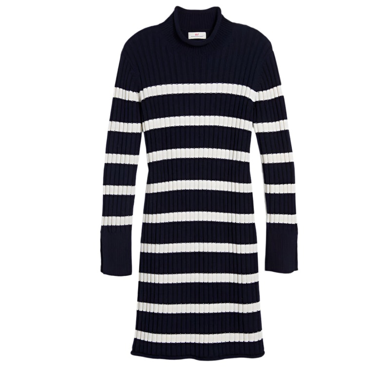 Vineyard Vines Womens Breton Stripe Sweater Dress