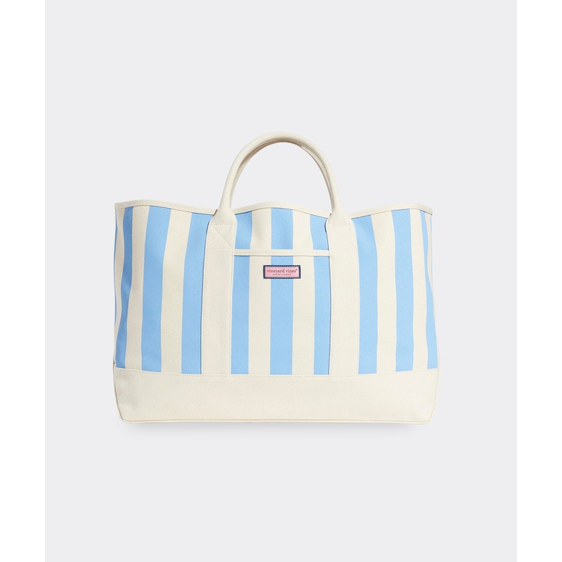 Vineyard Vines Womens Cabana Stripe Oversized Tote Handbag
