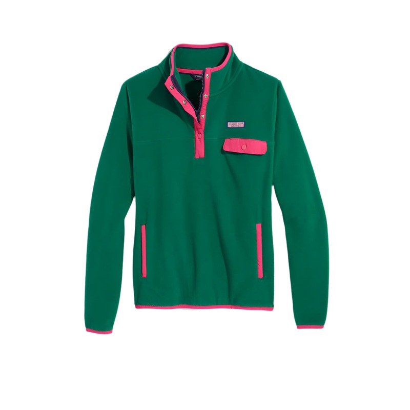 Vineyard Vines Womens Harbor Fleece 1/4 Zip Sweatshirt