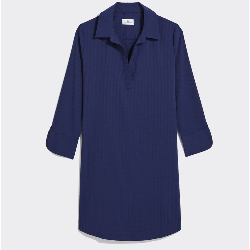 Vineyard Vines Womens Harbor Seersucker Lucaya Dress