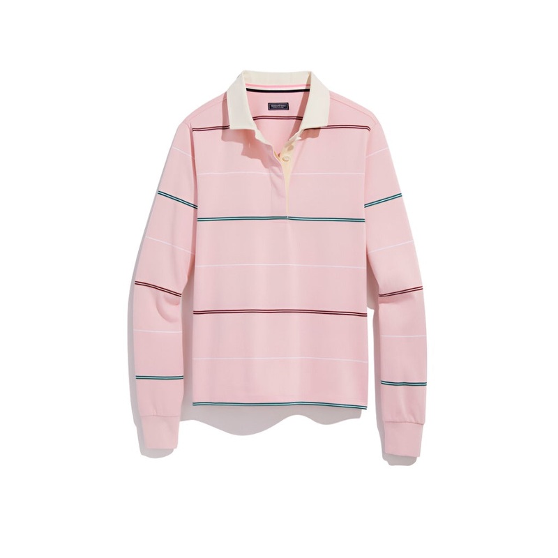Vineyard Vines Womens Heritage Striped Rugby Long Sleeve Shirt