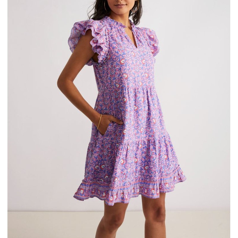 Vineyard Vines Womens Katama Ruffle Dress
