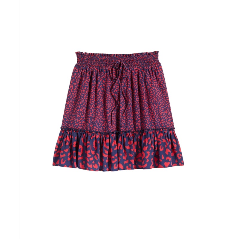 Vineyard Vines Womens Leopard Print Pull-On Skirt