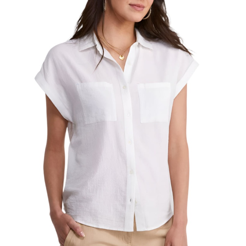 Vineyard Vines Womens Lightweight Short Sleeve Button Down Shirt