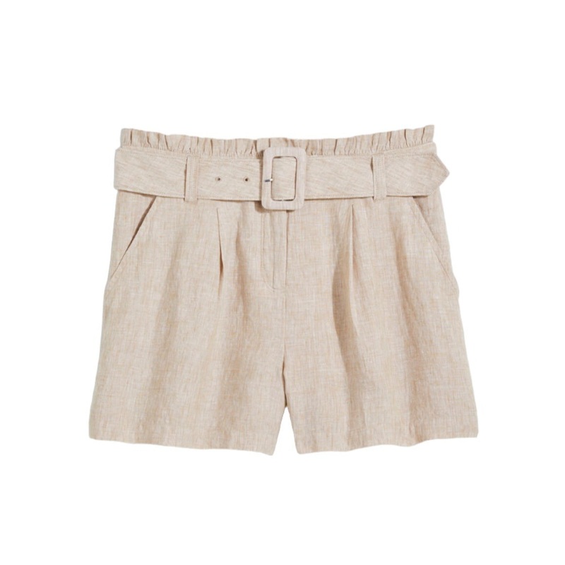 Vineyard Vines Womens Linen Belted Shorts