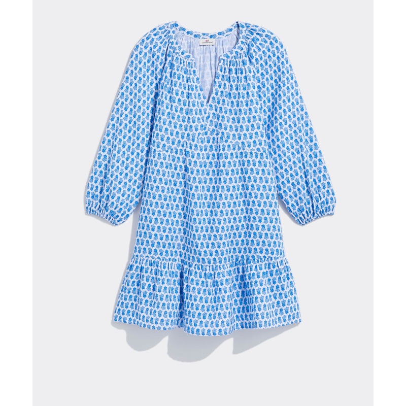 Vineyard Vines Womens Seastitch Floral Block Print Dress