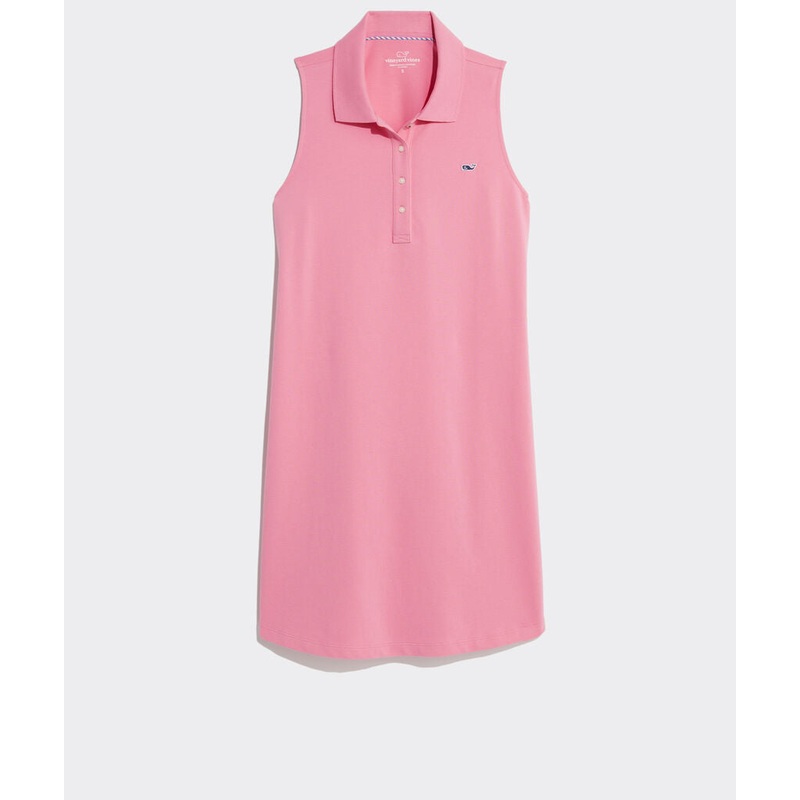 Vineyard Vines Womens Sleeveless Pique Polo Dress