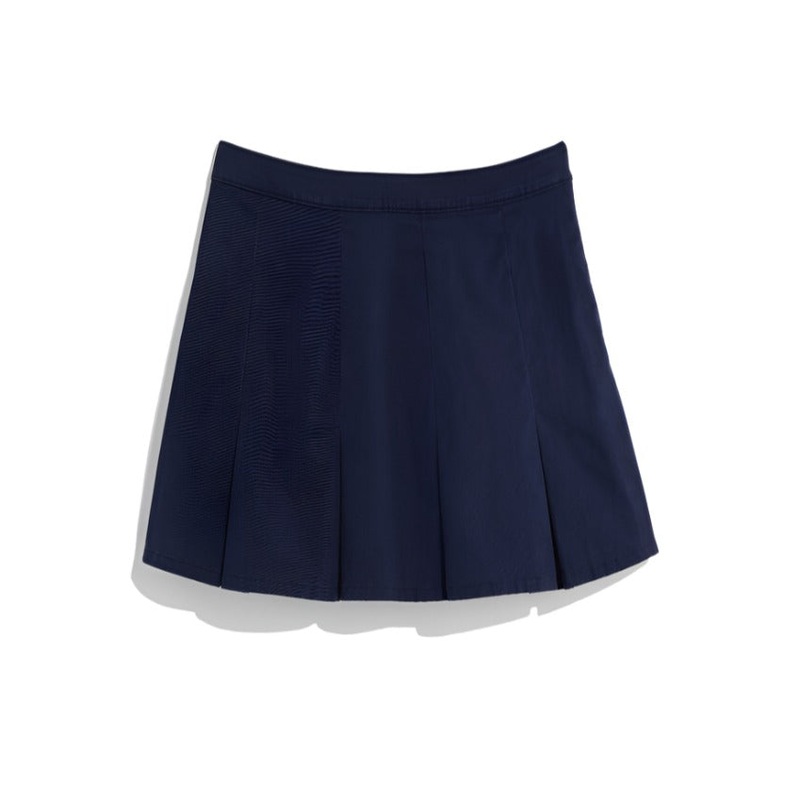 Vineyard Vines Womens Stretch Twill Pleated Mini Skirt