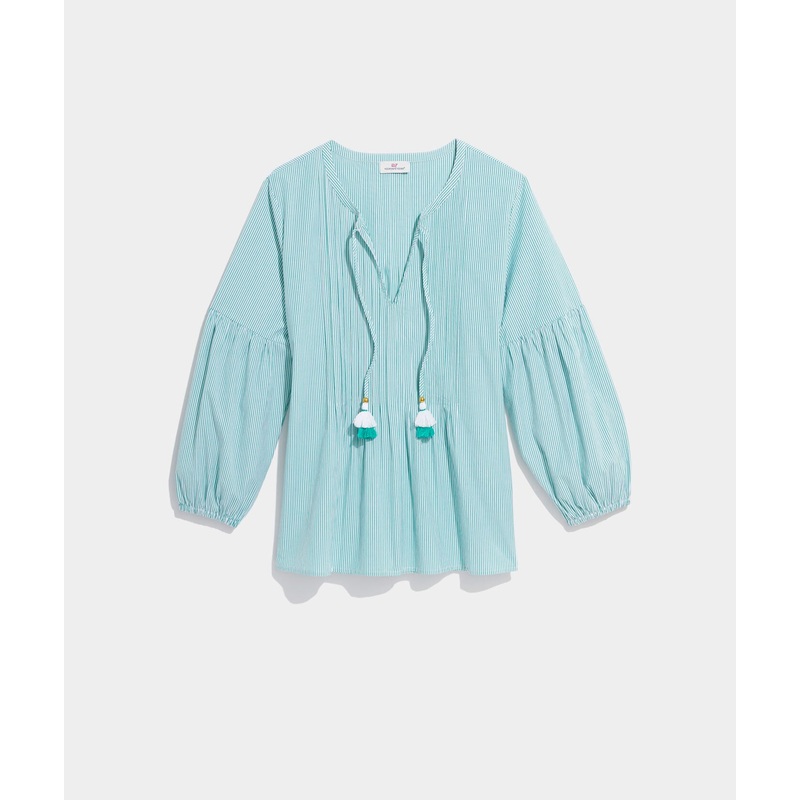 Vineyard Vines Womens Striped Pintuck Shirt