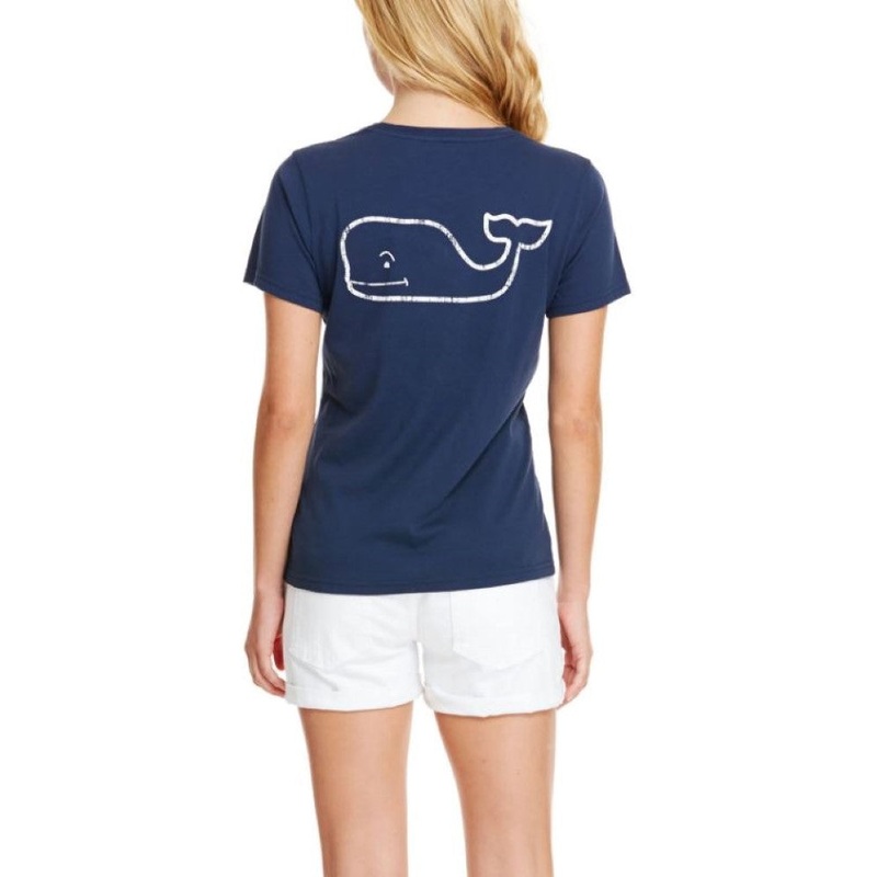 Vineyard Vines Womens Whale Pocket Short Sleeve T-Shirt