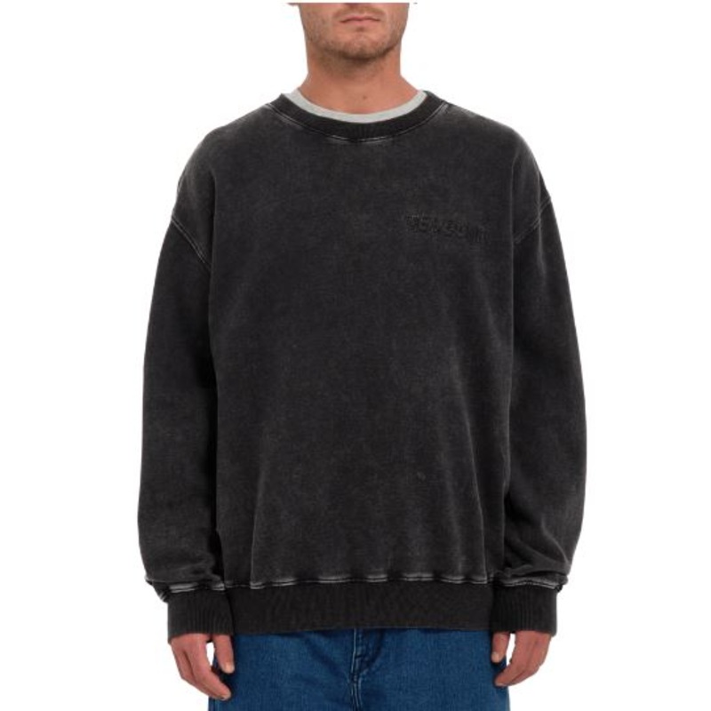 Volcom Mens Acid Wall Fleece Pullover Crewneck Sweatshirt