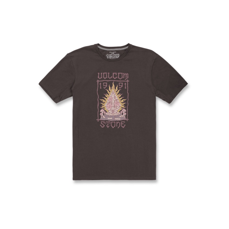 Volcom Mens Caged Stone Short Seleve T-Shirt