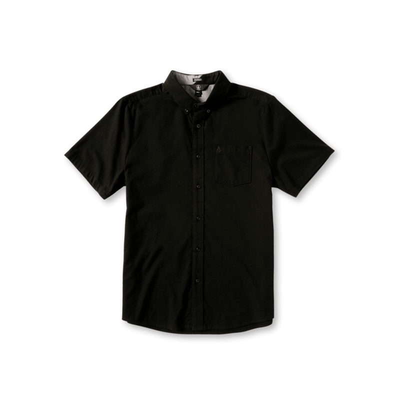 Volcom Mens Everett Oxford Woven Short Sleeve Button Down Shirt