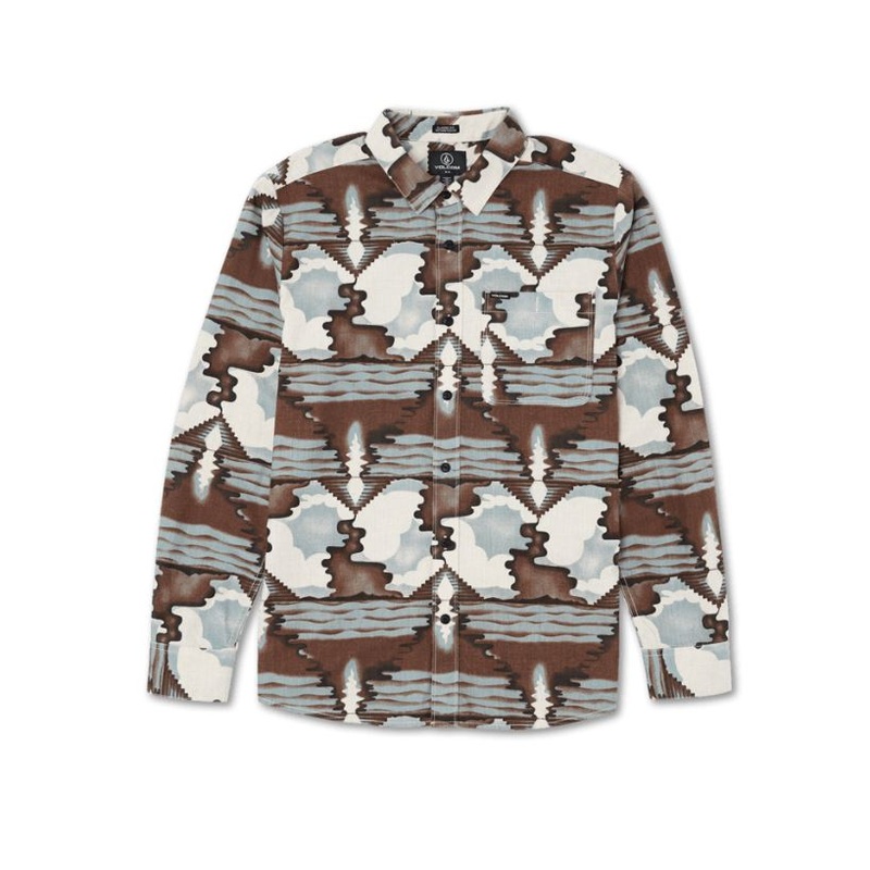 Volcom Mens Liberate Long Sleeve Flannel Shirt