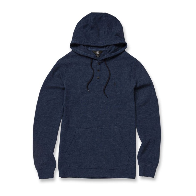 Volcom Mens Murph Thermal Long Sleeve Hoodie