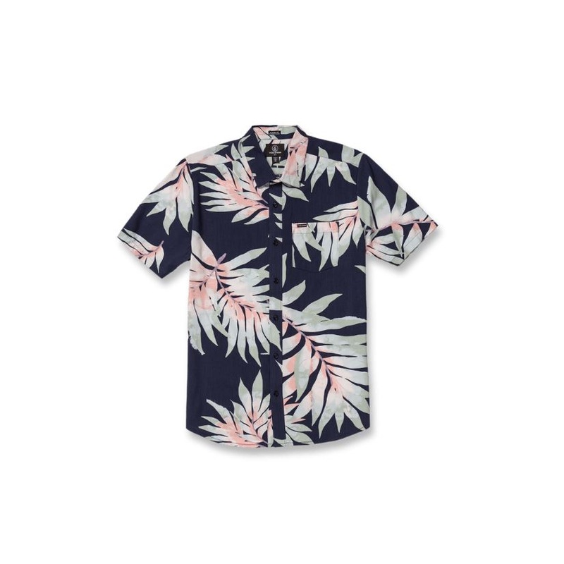 Volcom Mens Seeweed Short Sleeve Button Down Shirt