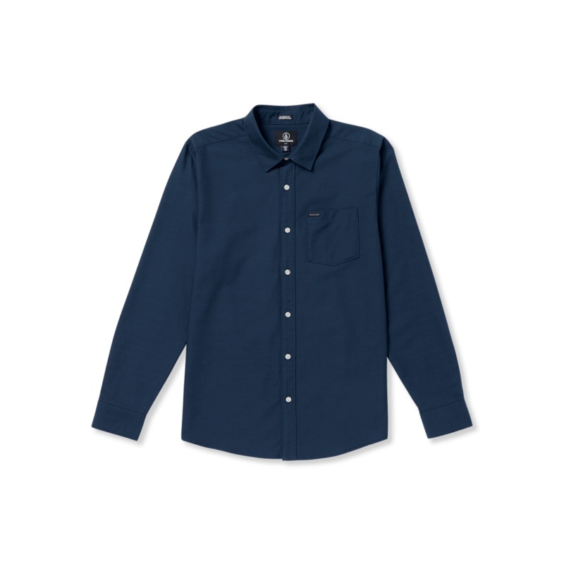 Volcom Mens Vecco Oxford Woven Long Sleeve Button Down Shirt