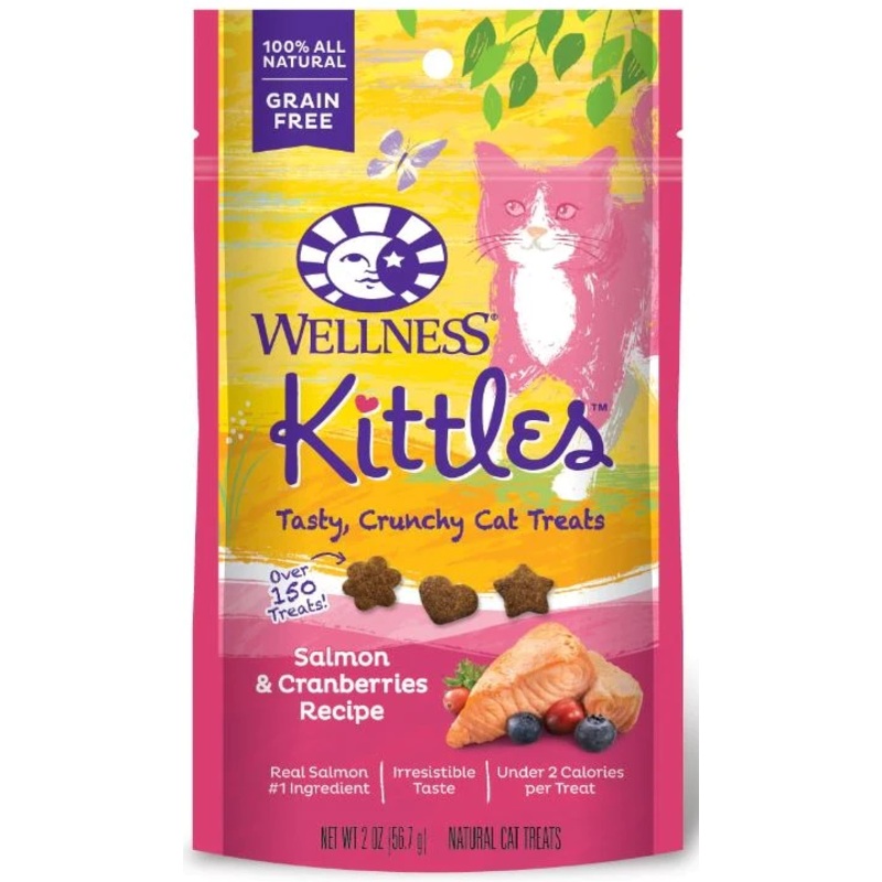 Wellness Kittles Salmon and Cranberry Recipe Cat Treats – 2 oz.