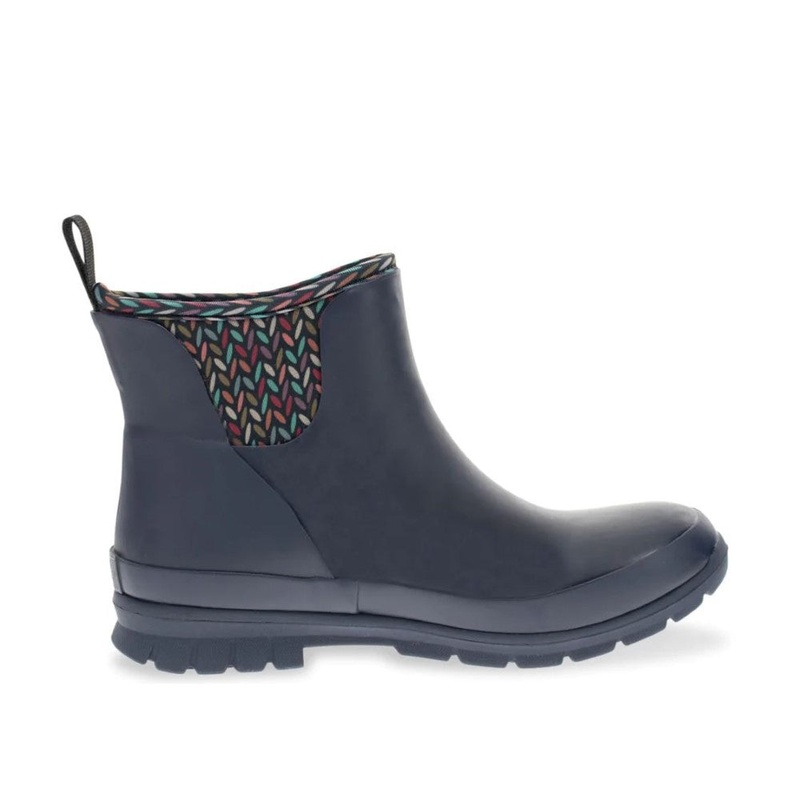 Western Chief Womens Knitique Waterproof Neoprene Rubber Ankle Rain Boots